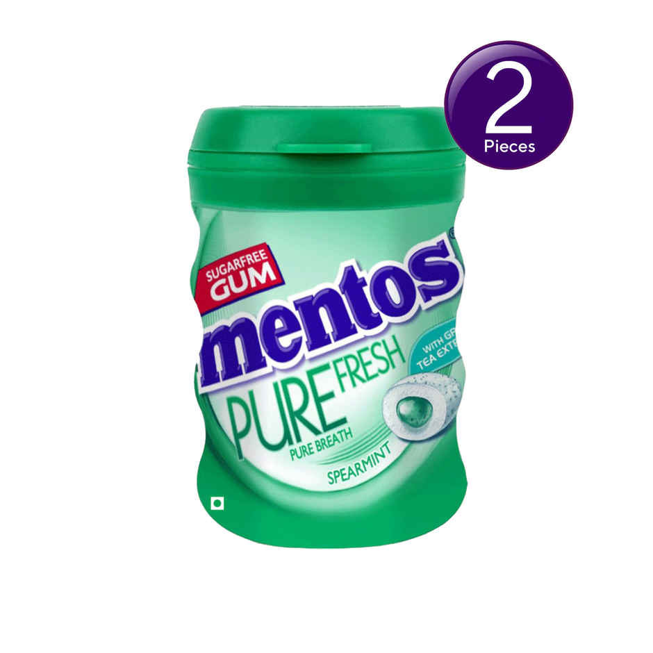 Mentos Pure Fresh Sugarfree Mint Chewing Gum Bottle Combo