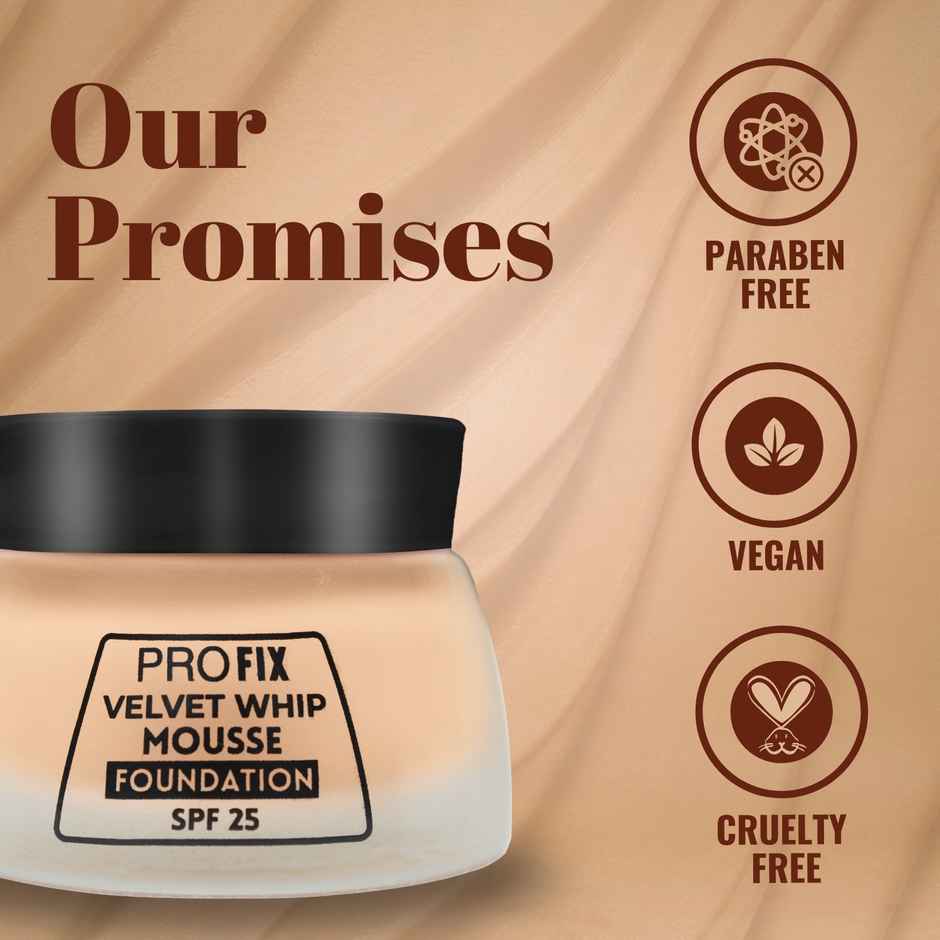 Jaquline USA PRO FIX Velvet Whip Mousse Foundation | Beige 02