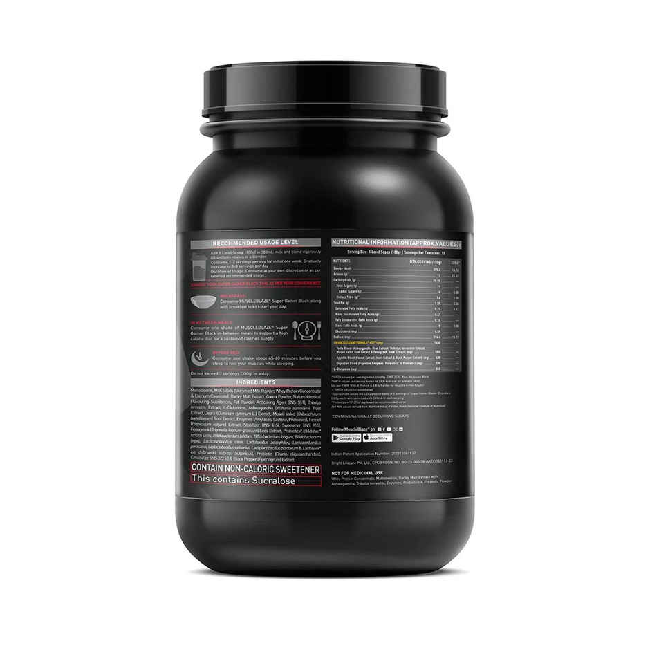 Muscleblaze Super Gainer Black (Chocolate)