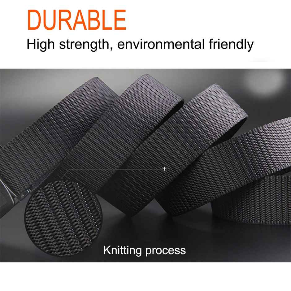 Zoro Men's Nylon Belt | Black and Green - Free Size