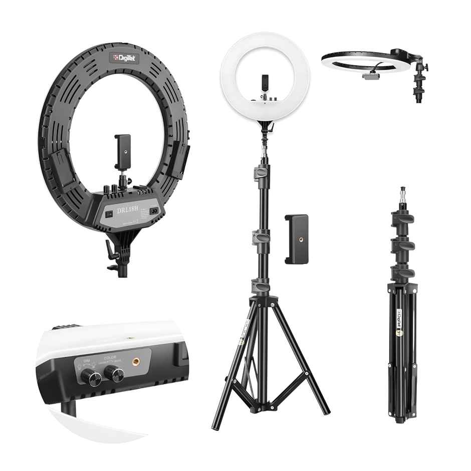 Ring Light | DRL18H | 18 inch | 158 cm Height | Black