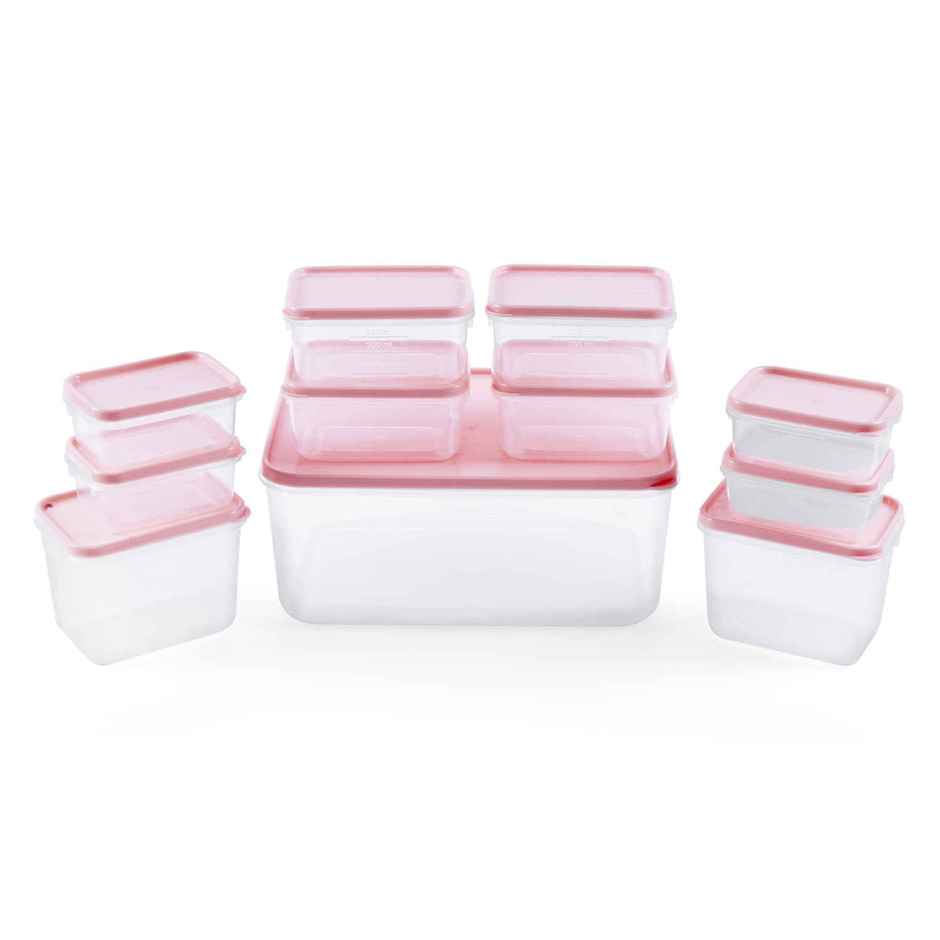 All Time Polka Storage Container Set Of 11, (5100 ml) () (11 Pc Set) (Colour May Vary)