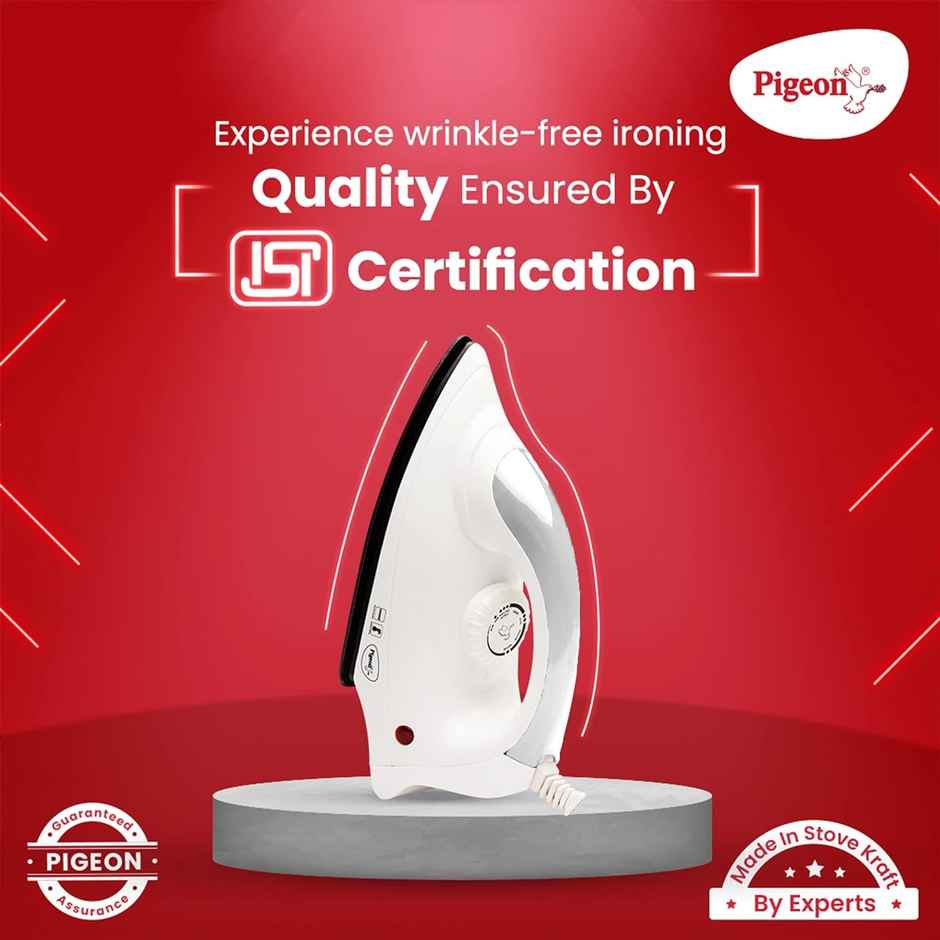Pigeon 1000 W Dry Iron - Ivory