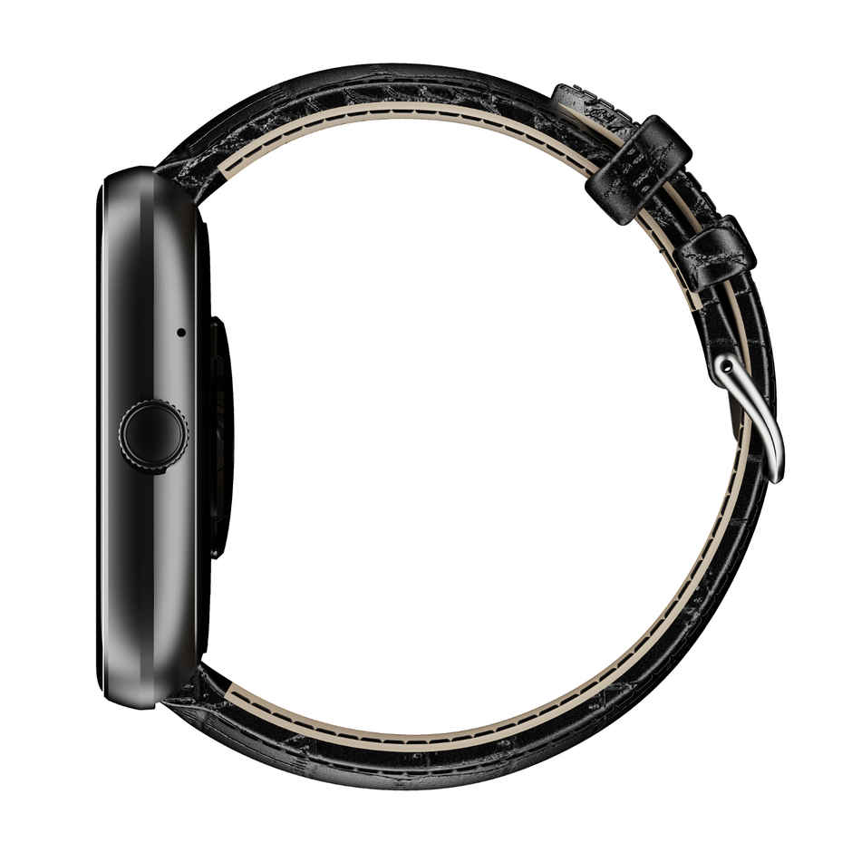 boAt Wave Sigma 3 Smartwatch | 2.01 Inch(5.1 cm) HD Display | BT Calling - Black Leather