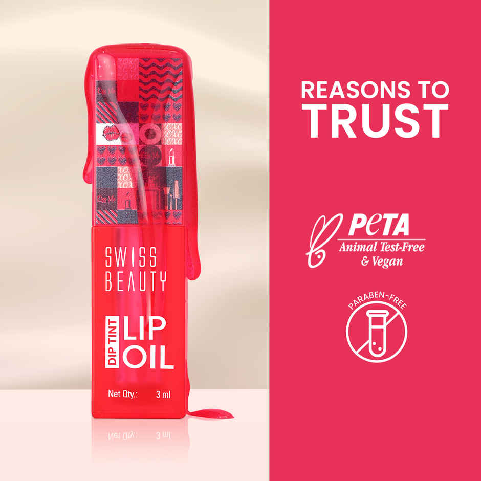 Swiss Beauty Dip Tint Color Changing PH Lip Oil | 4 Kiwi