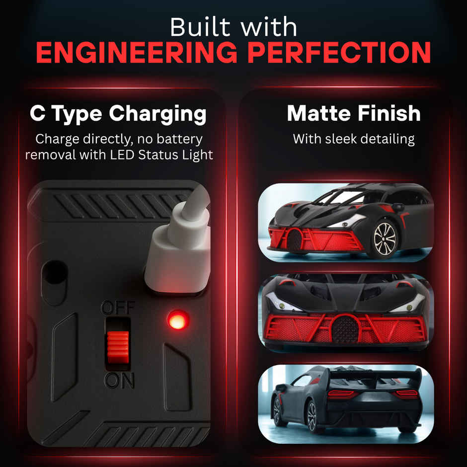 Frendo Hi Speed RC Car | Bug Black Matt