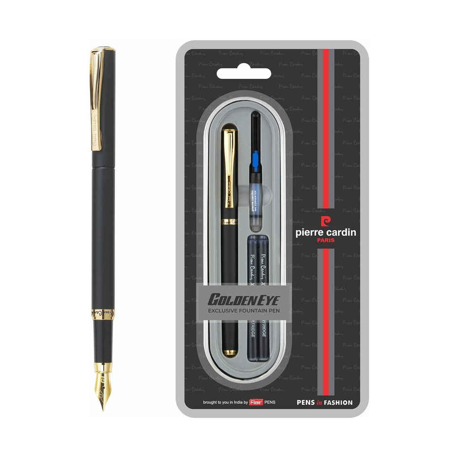 Pierre Cardin Golden Eye Black Fountain Pen