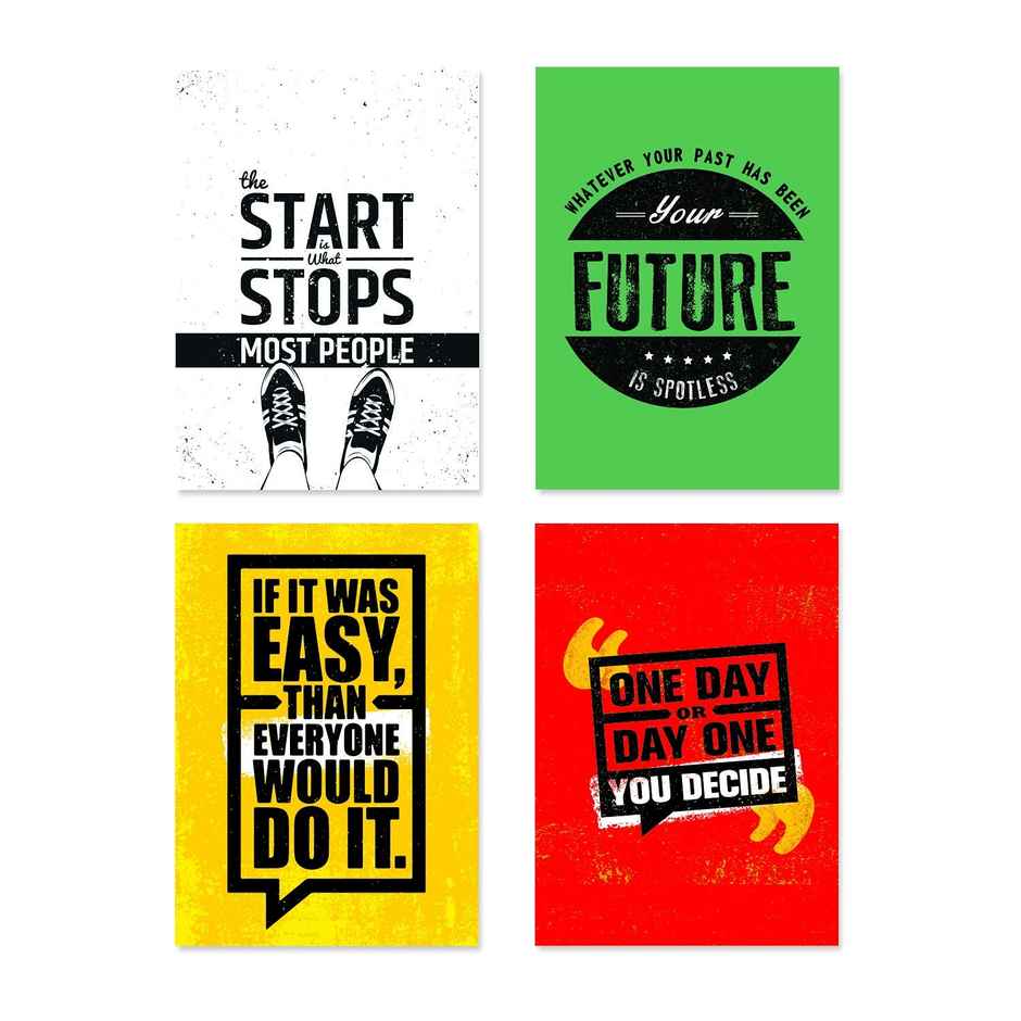 Paper Plane Design Wall Posters For Office Decor | Set of 10 | Size | 12 Inch x 18 Inch | D40