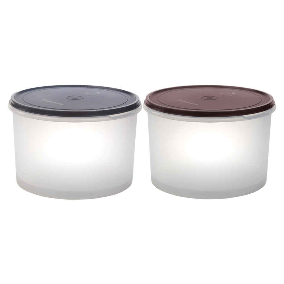 Joyo Fresherware Round Multi-Purpose Plastic Container for Rice, Spices, Atta,etc-7.5 ltr -Assorted