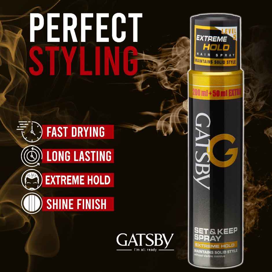 Gatsby Japan's No 1 Set & Keep Hair Spray - Extreme Hold