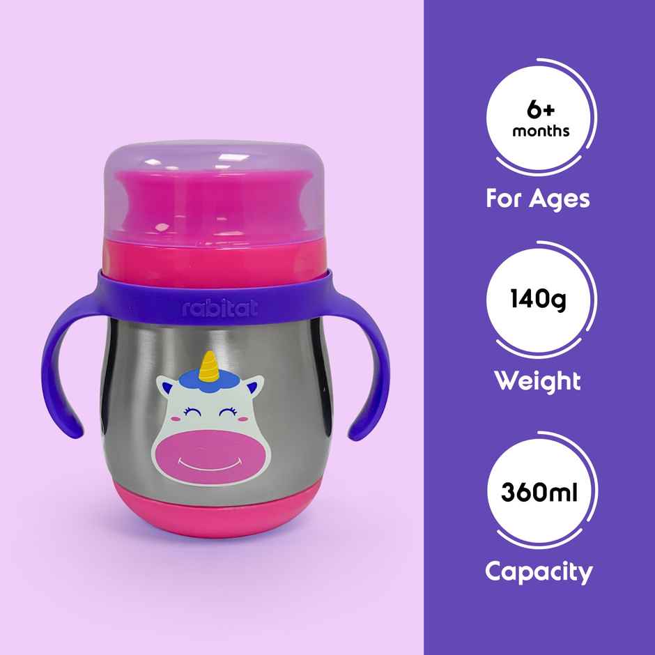 Rabitat Training Sipper 360 | Kids Lunch Box & Bottle (Food-Grade)