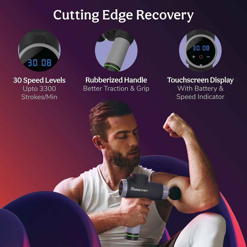 Caresmith Charge Sport Professional Massage Gun: Ultra-Powerful Deep Tissue Relief