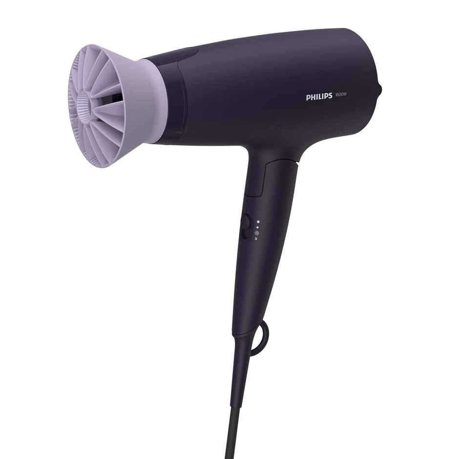 Philips Hair Dryer 1600W - Advanced Ionic Care for Smooth, Shiny Hair| 3 Styling Options|BHD318/00