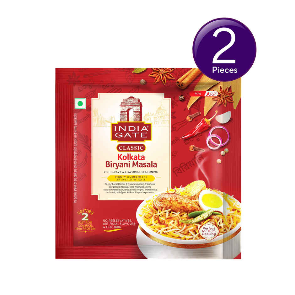 India Gate Classic Kolkata Biryani Masala Combo