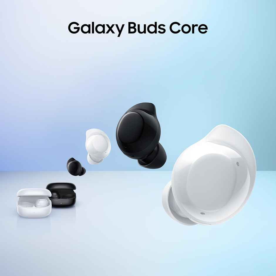 Samsung Galaxy Buds Core Black AI TWS Earbuds with ANC and 35 Hours Battery