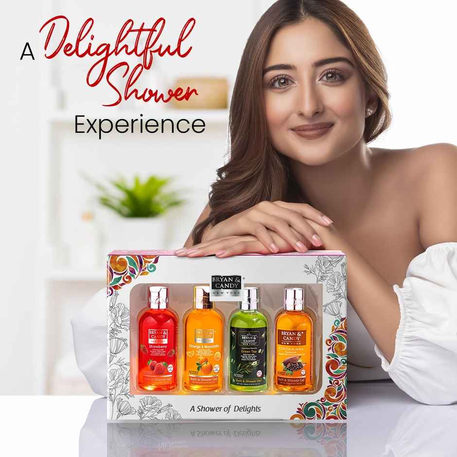 Bryan & Candy Luxurious Shower Gel Combo Kit Gift Set | Fresh Fragrances | Pack Of 4