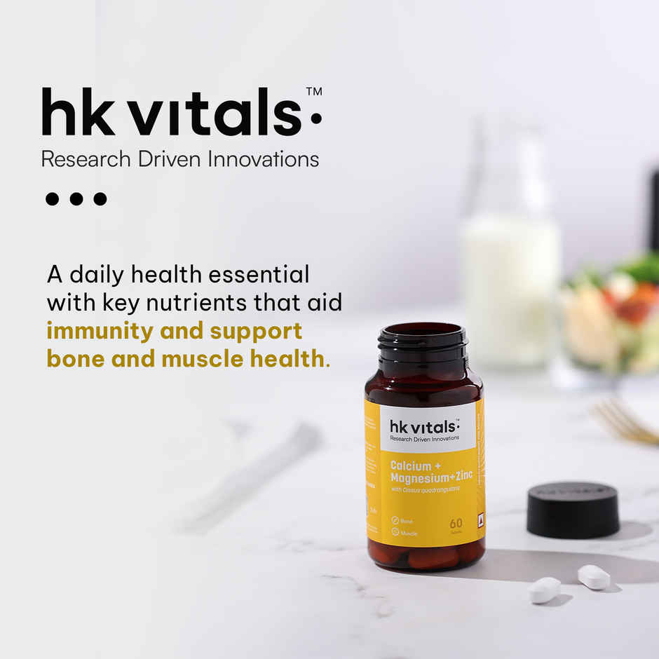 hk vitals Calcium Magnesium and Zinc 60 Tablets