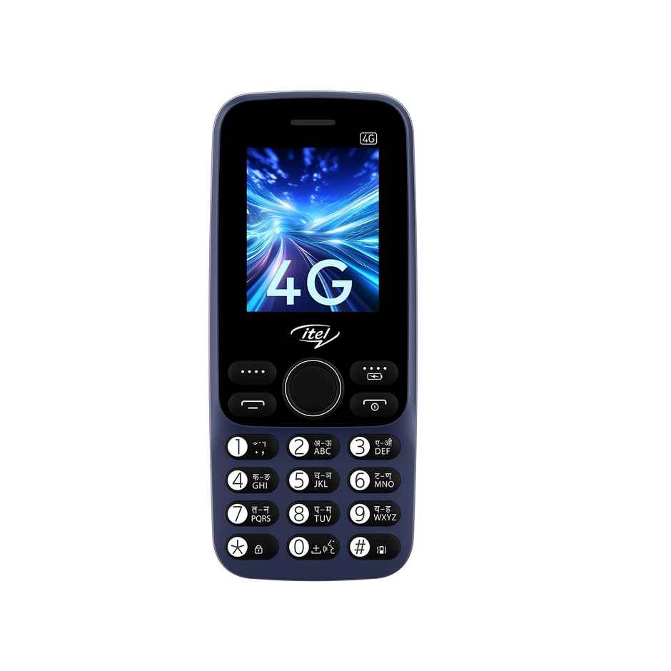 itel Super Guru 4G Keypad Mobile | 2" Display | 1000 mAh Battery | Youtube & UPI | Blue