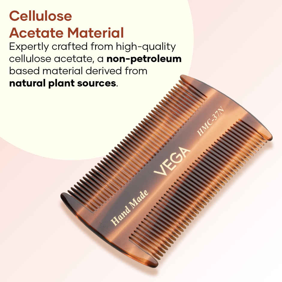 Vega Lice Hair Comb for Lice & Nit Removal Comb | Reusable & Washable | Children & Adults | HMC-37N