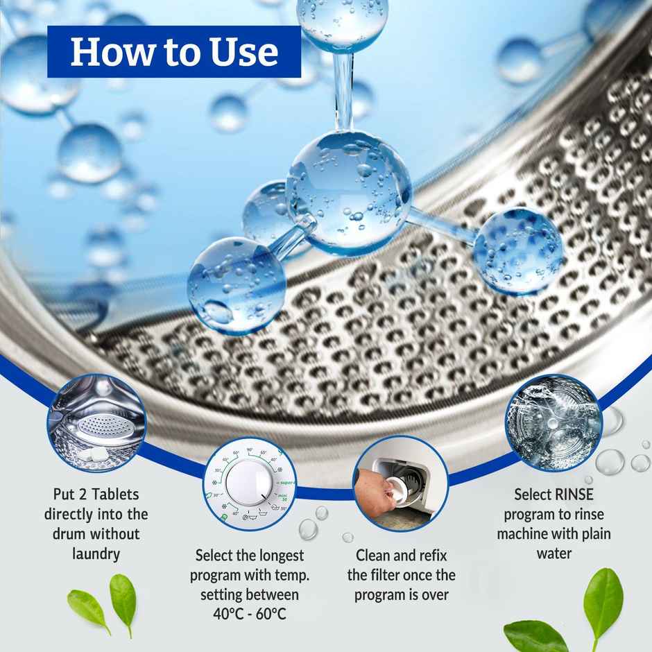 Klenzmo Washing Machine Cleaner Tablets