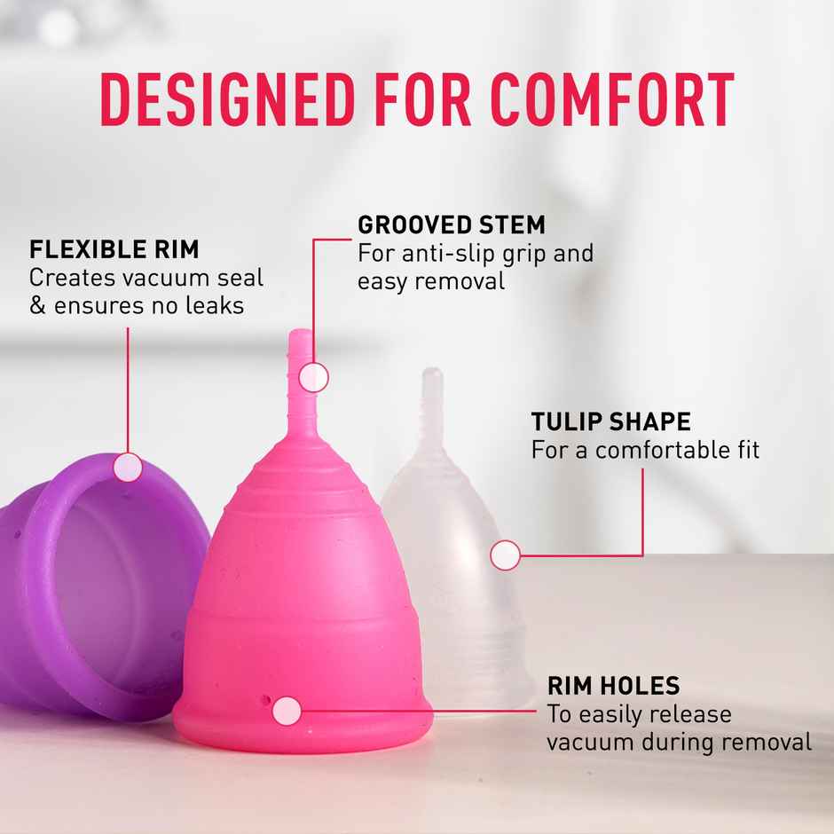 Sirona Reusable Menstrual Cup With Pouch - Medium
