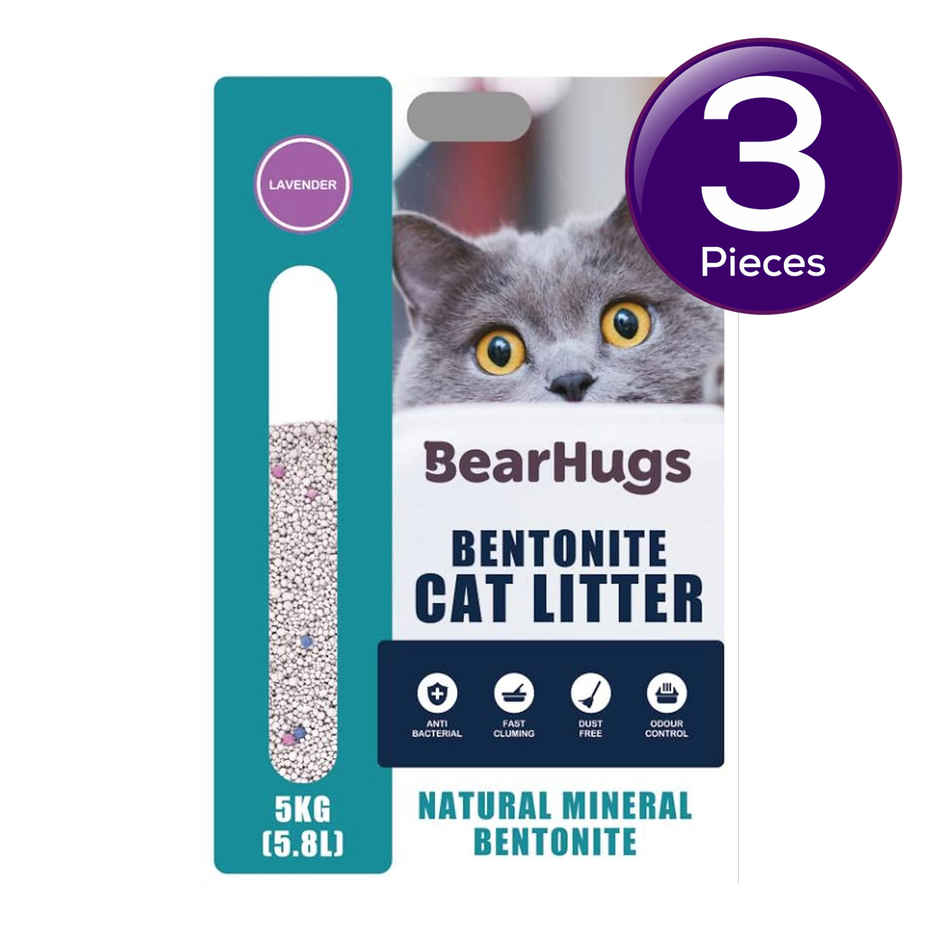 BearHugs Bentonite Cat Litter - Lavender Combo