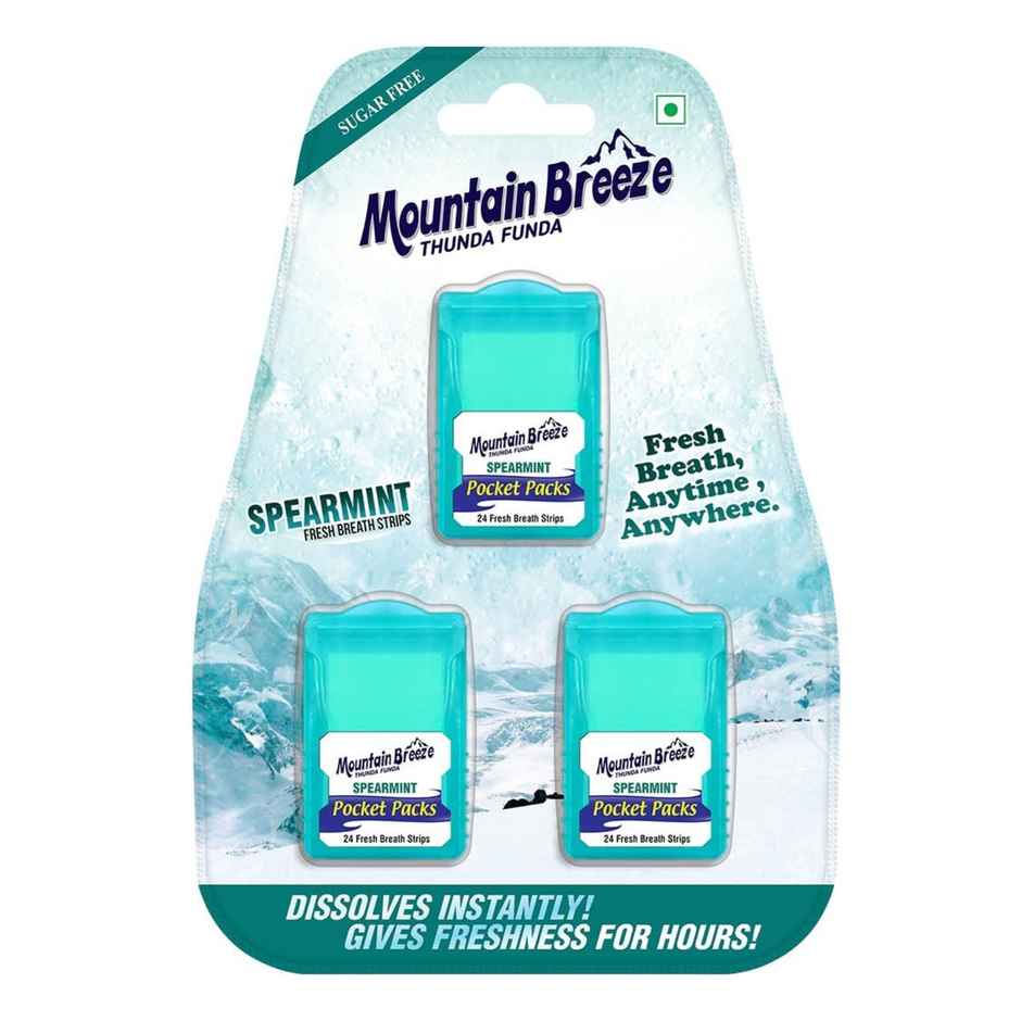 MOUNTAIN BREEZE Sugar Free Strip | Spearmint
