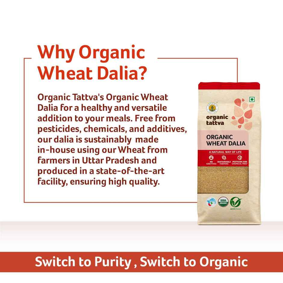 Organic Tattva Organic Wheat Dalia