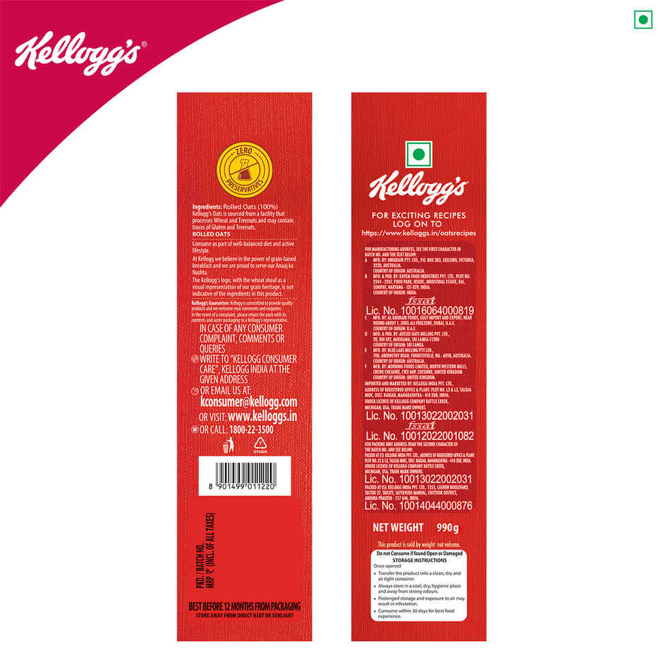 Kelloggs Heart to Heart Oats