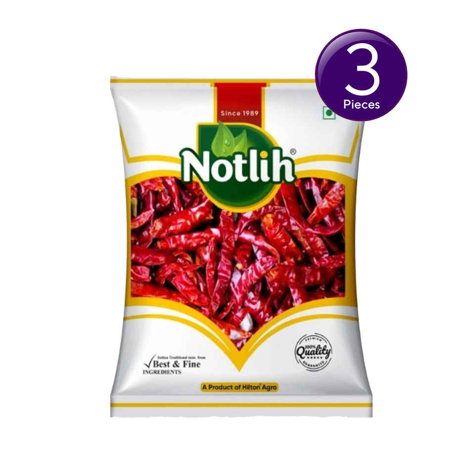Notlih Whole Red Chilli/Lal Mirch Sabut Combo 
