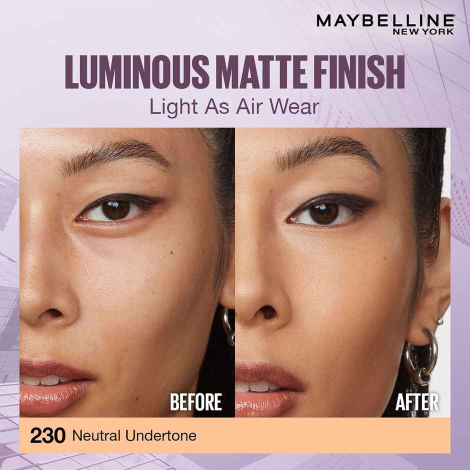 Maybelline New York Super Stay Lumi Matte Liquid Foundation, 230