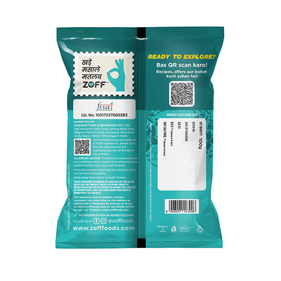 ZOFF Black Til | Black Sesame Seeds