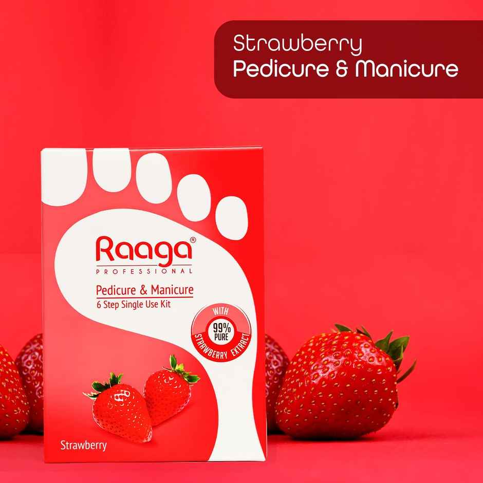 Raaga Professional Strawberry Pedicure And Manicure Kit