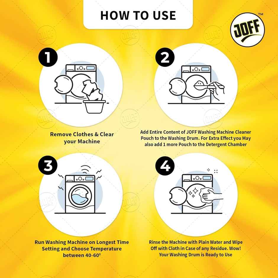 Joff Washing Machine Cleaner Descaler Powder