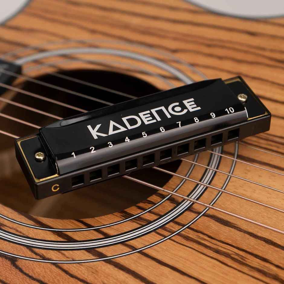 Kadence Harmonica 10-Hole Mouth Organ with Learning Course & Case | Key of C