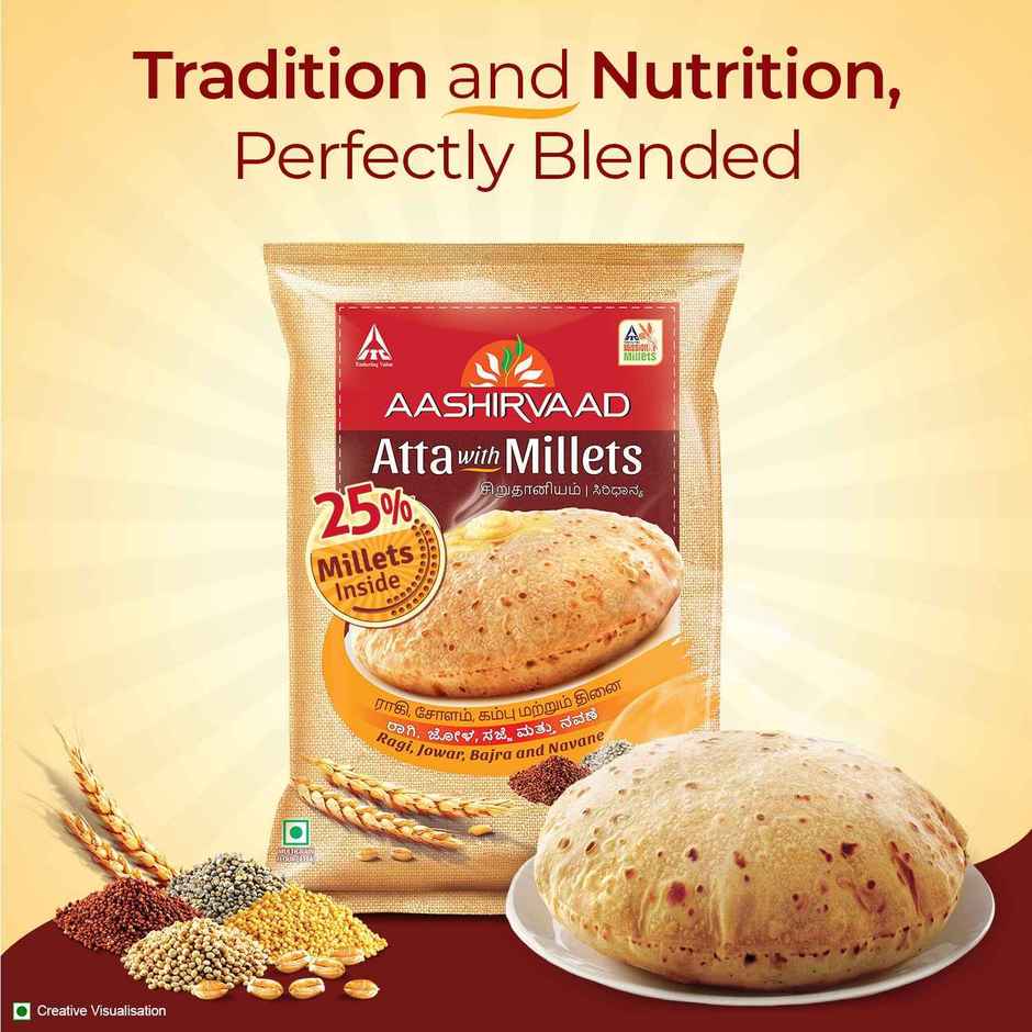 Aashirvaad Atta With Millets For Daily Nutrition | Power Of 5 Grains