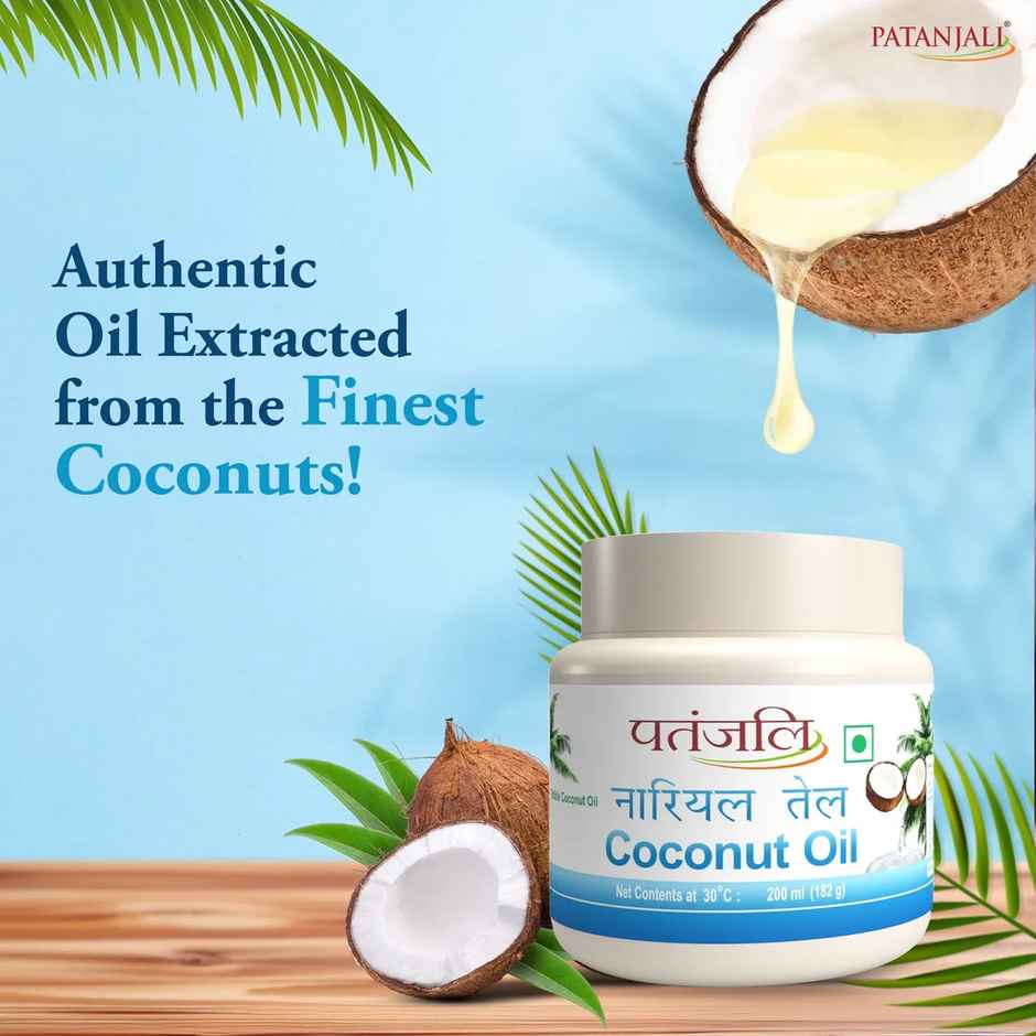 Patanjali Coconut Oil Jar Nariyal Ka Tel for Strong and Long Hair Jar