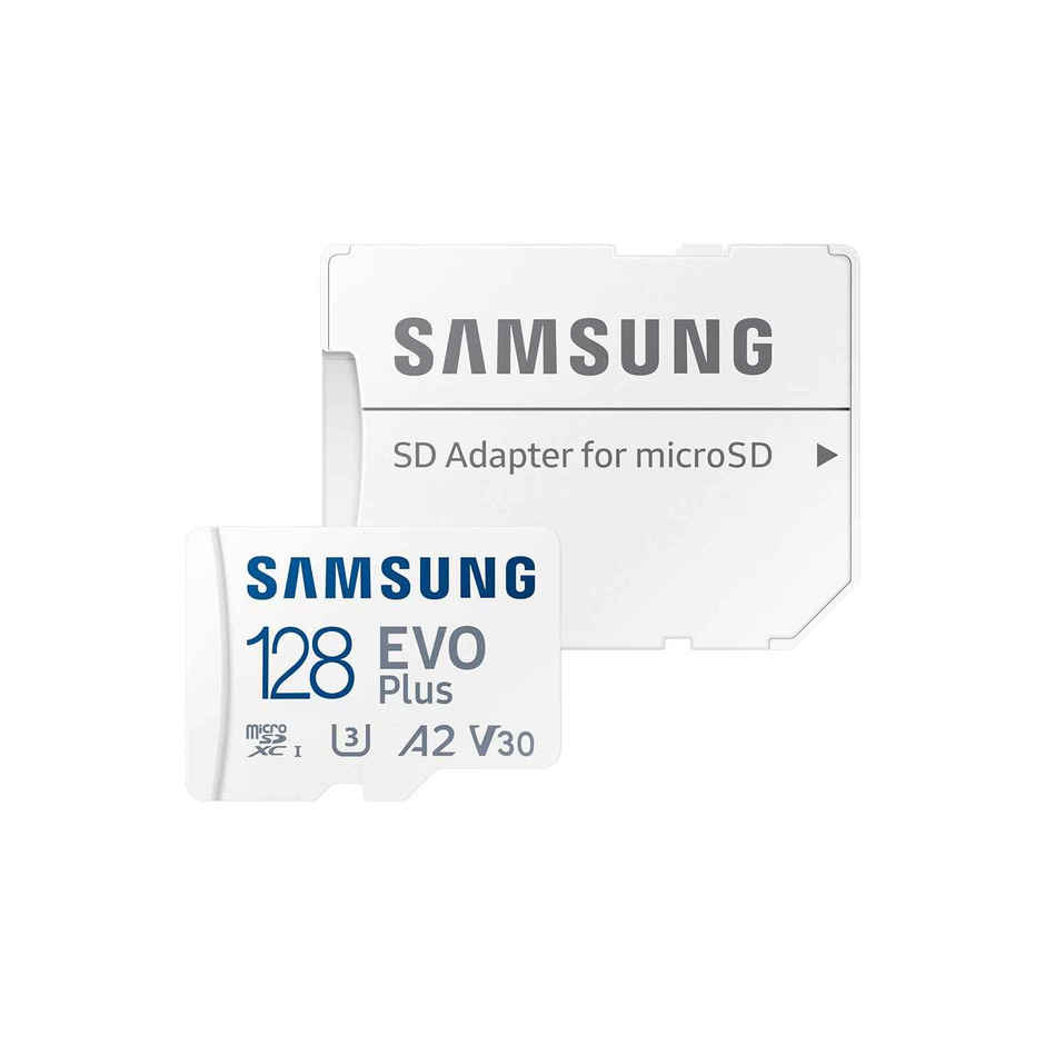 Samsung Evo Plus 128Gb Microsdxc Uhs-Iu3 130Mb/S Fullhd&4Kuhd Memorycard With Adapter