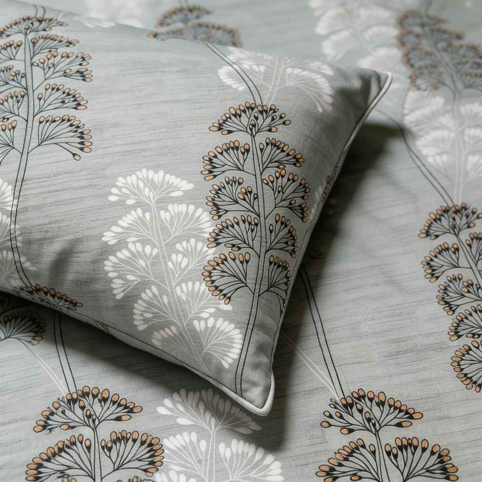 Status Crown Superfine Microfiber Single Bedsheet | Serene Floral | 150 x 220 cm