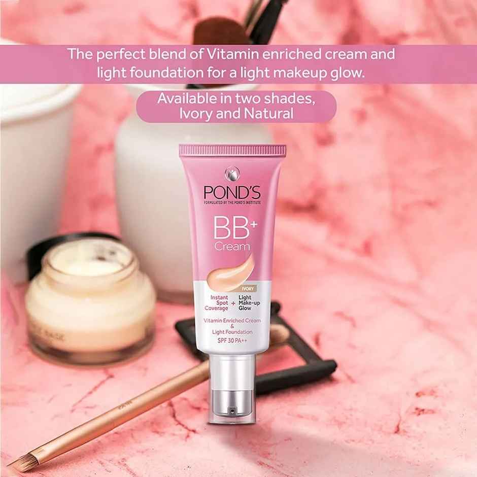 Pond's Bb+ Cream Instant Spot Coverage + Light Makeup Glow Natural