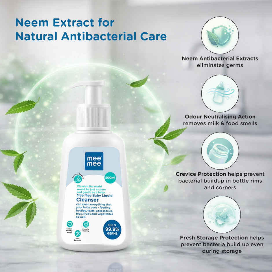 Mee Mee Anti-Bacterial Baby Liquid Cleanser Bottle