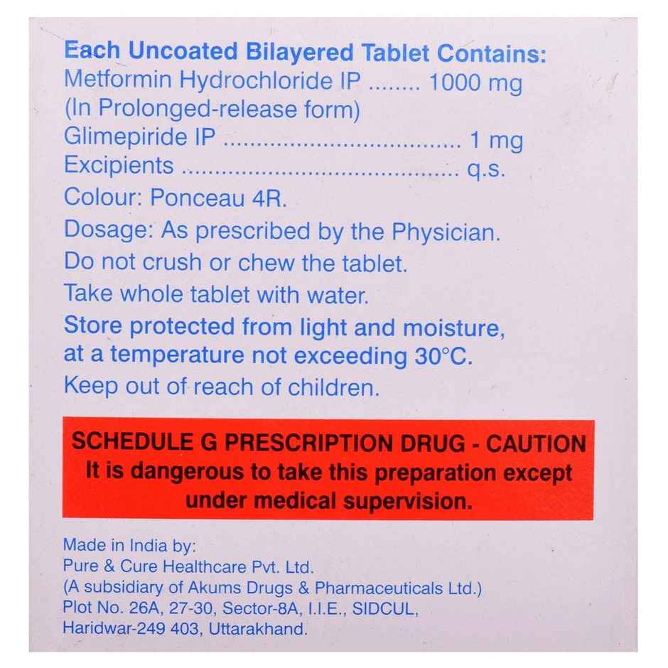 K-Glim-M Forte 1mg Tablet PR