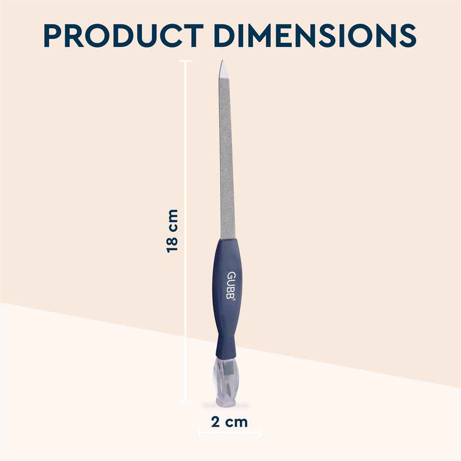 Gubb 2 In 1 Nail File & Cuticle Timmer - Assorted