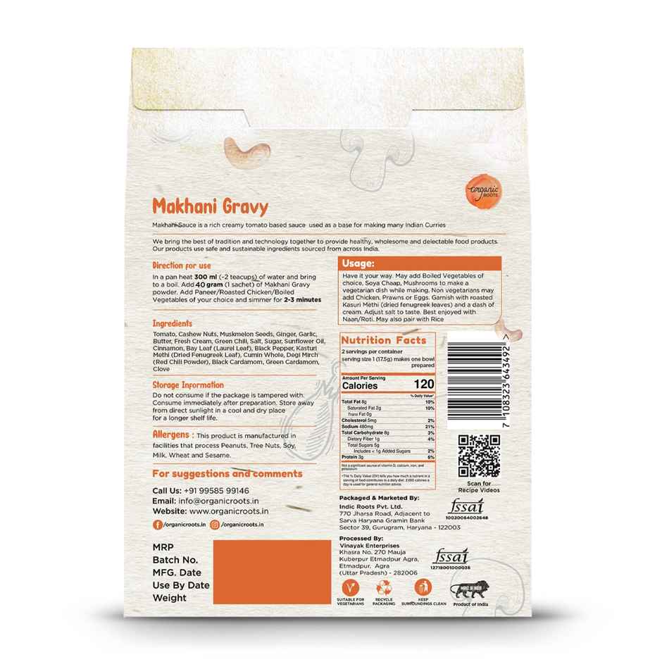 Indic Roots Makhani Gravy