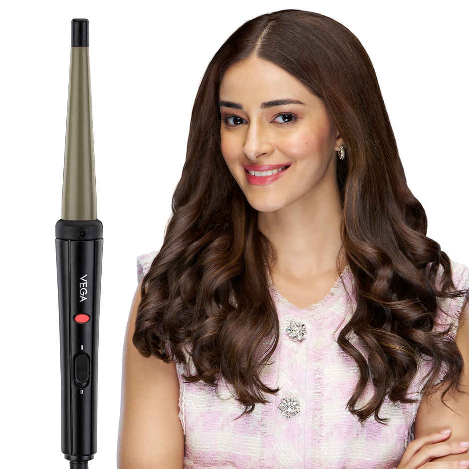 Vega Glamcurl Hair Curler For Women With 13mm-25mm Barrel Ceramic Coated