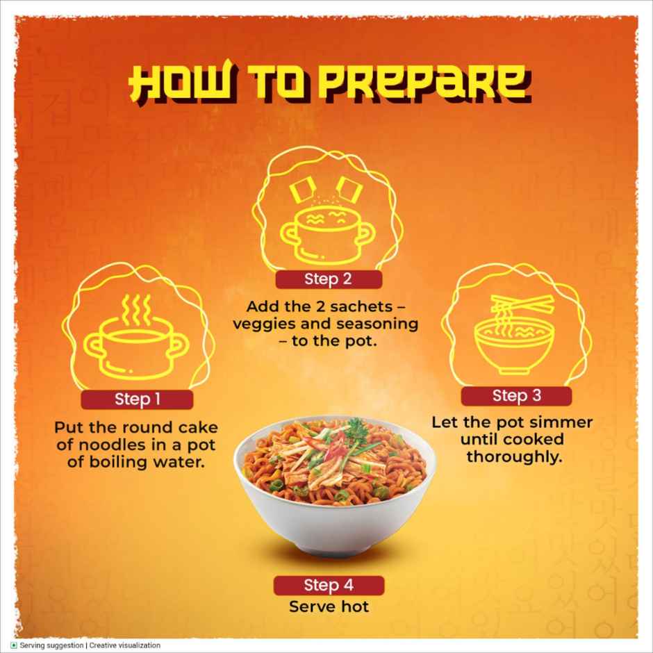 Sunfeast YiPPee! Korean Noodles Spicy Kimchi