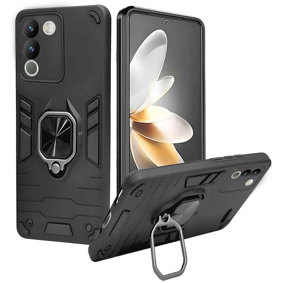 Artistque Case for Vivo Y200 5g Back Cover - Ring Stand Armor Cover