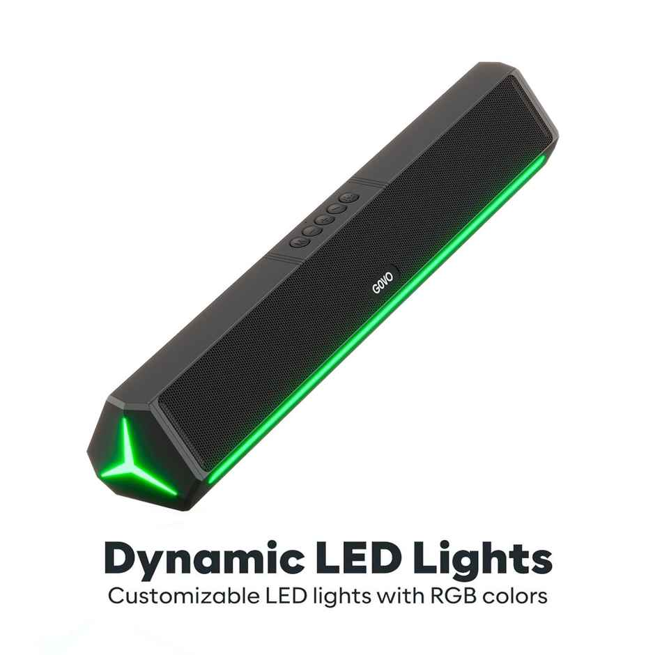 Govo Gosurround 300 | 25W Bluetooth Sound Bar, , Bluetooth And Usb (Platinum Black)