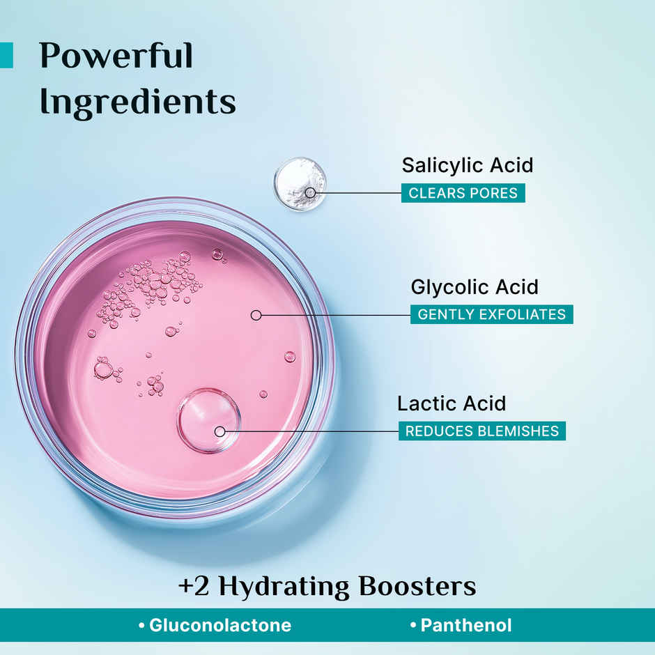 Pilgrim Peeling Solution for Face with 25% AHA + 2% BHA for glowing skin ,Men & Women