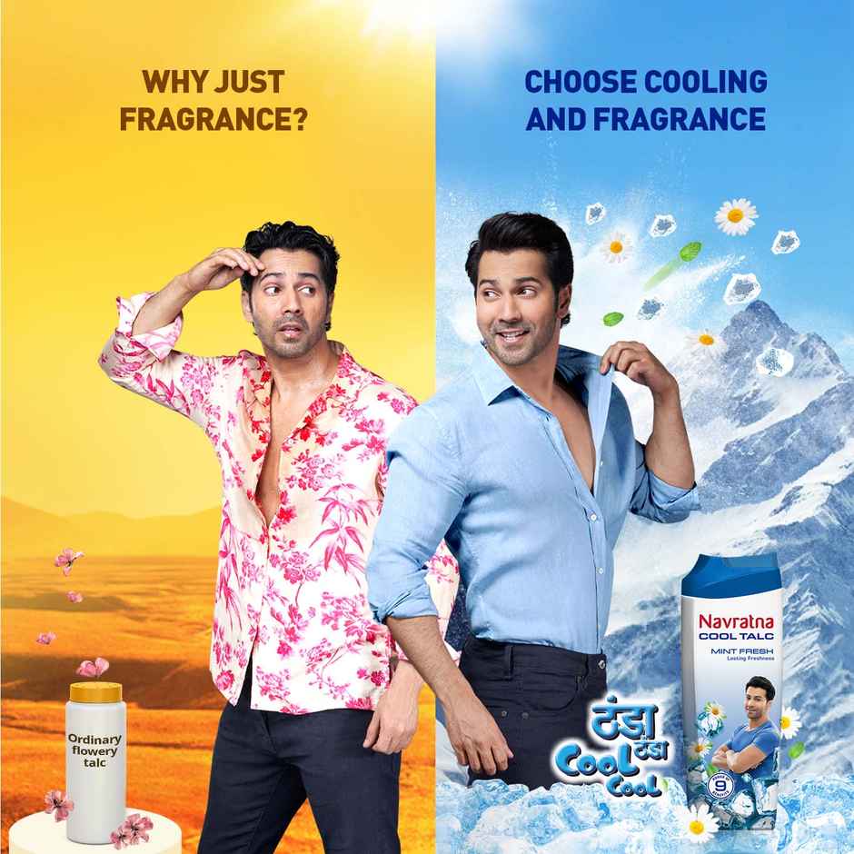 Navratna Cool Talc - Mint Fresh